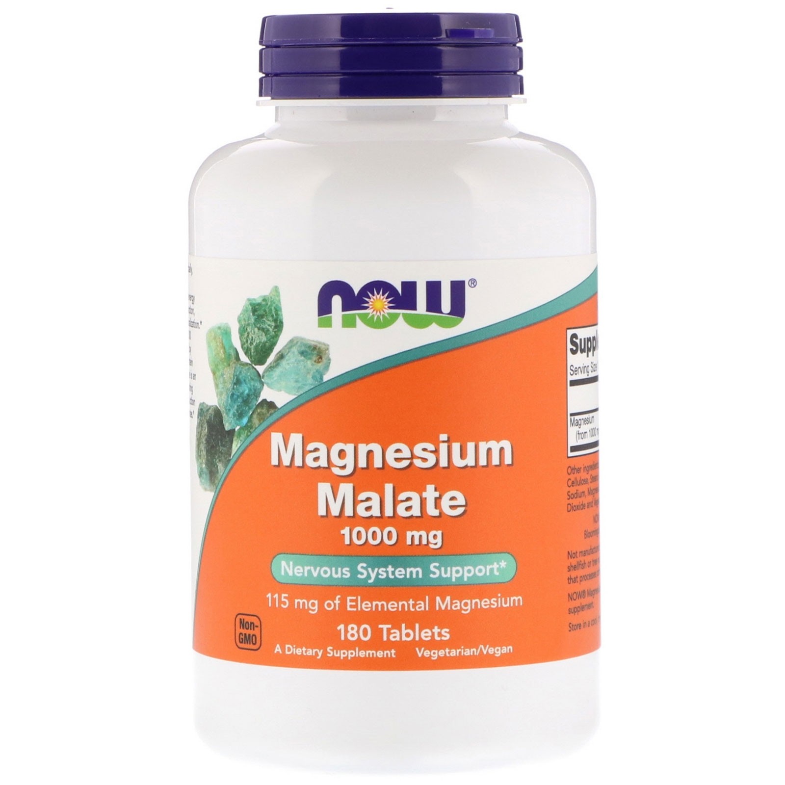 Magnesio Malate  1000mg NOW foods
