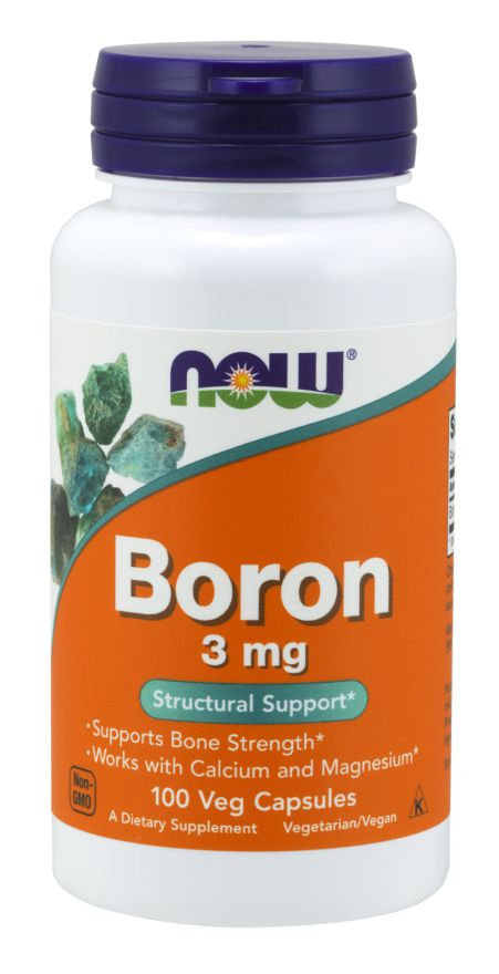 Boron 3mg 100 vcaps NOW Foods