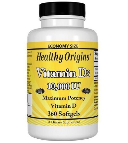 Vitamina D3 10.000 360s HEALTHY Origins