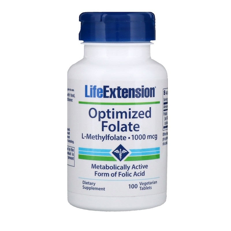 Optmized Folate 1700mcg 100tbs LIFE Extension