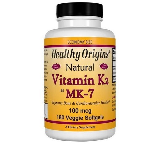 Vitamina K2 Mk7 100mcg  180 veggies softgels HEALTHY Origins