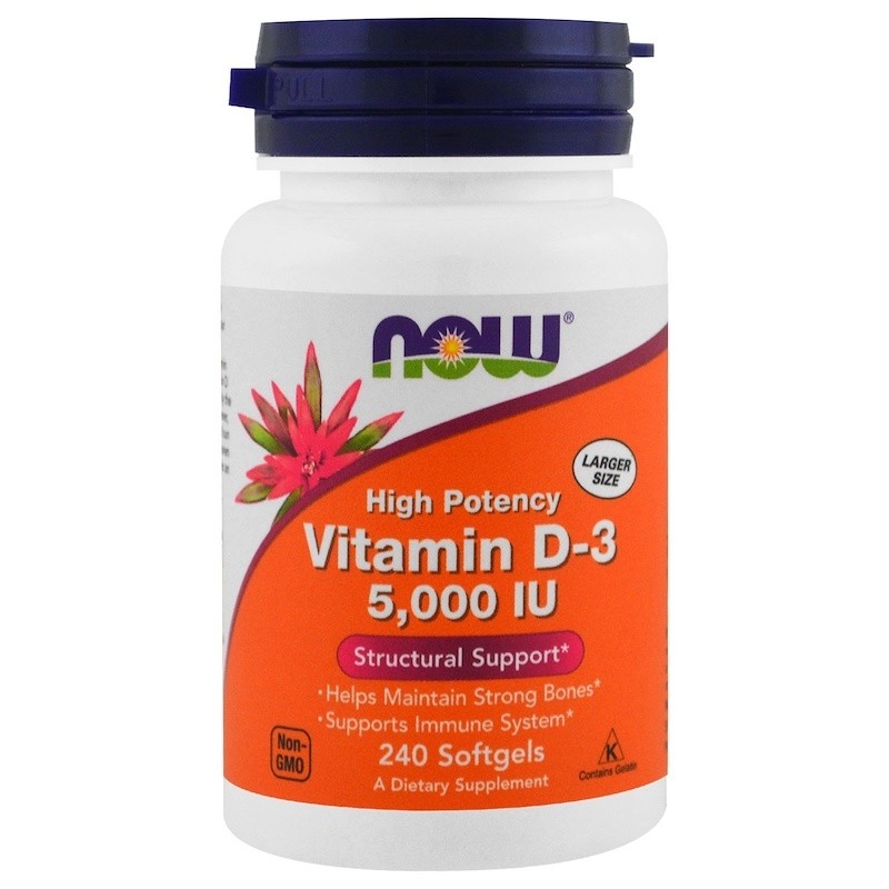 Vitamina D3 5.000 240 softgels NOW