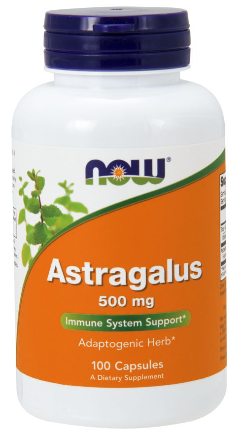 ASTRAGALUS 500mg 100 CAPS NOW Foods
