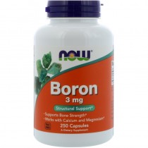 Boron 3mg 250vcaps NOW Foods