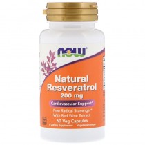 RESVERATROL 200mg 60 VCAPS NOW Foods