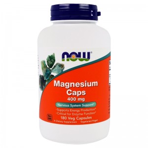 Magnesio Caps 400mg 180 vegcaps NOW Foods