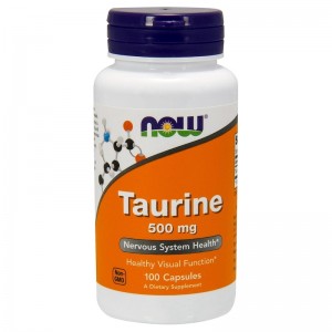 Taurina 500 mg 100 cápsulas NOW Foods
