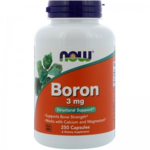 Boron 3mg 250vcaps NOW Foods