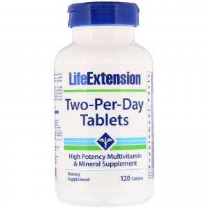 Two Per Day 120 tablets LIFE Extension