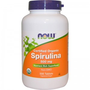 Spirulina 500mg 100 tbs NOW Foods